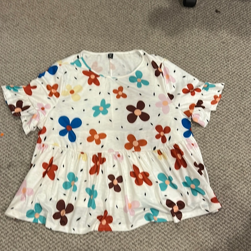 Floral Flared T-Shirt